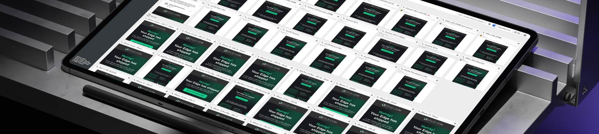Cross inbox email template testing