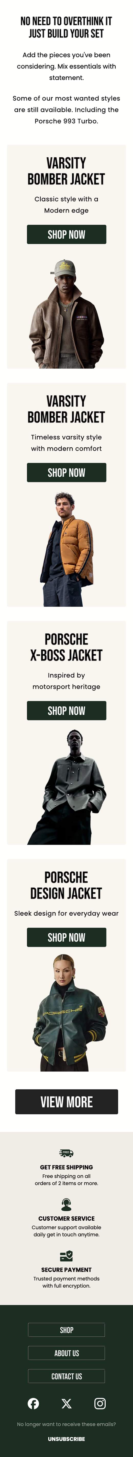 Responsive email template on a mobile device 8