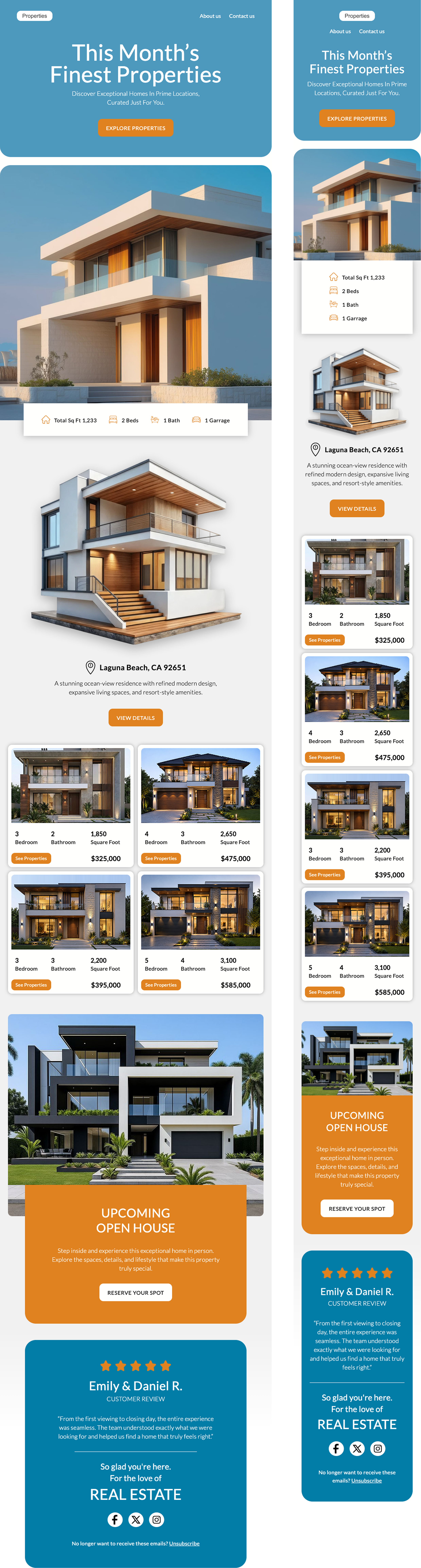 Desktop vs Mobile email example 5