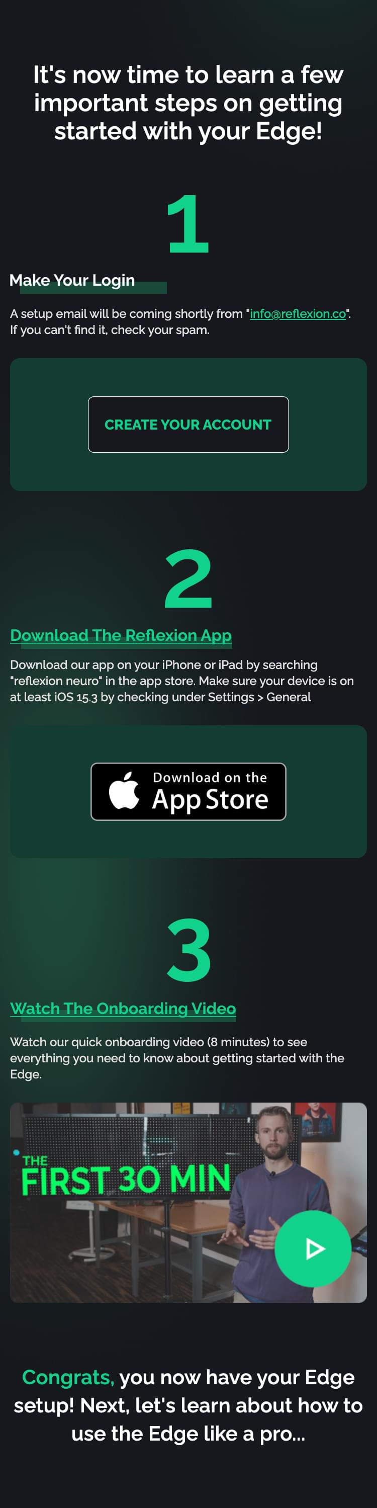 Email template mobile view