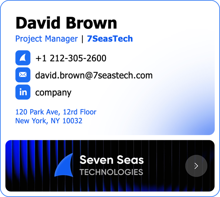 Email signature example 1