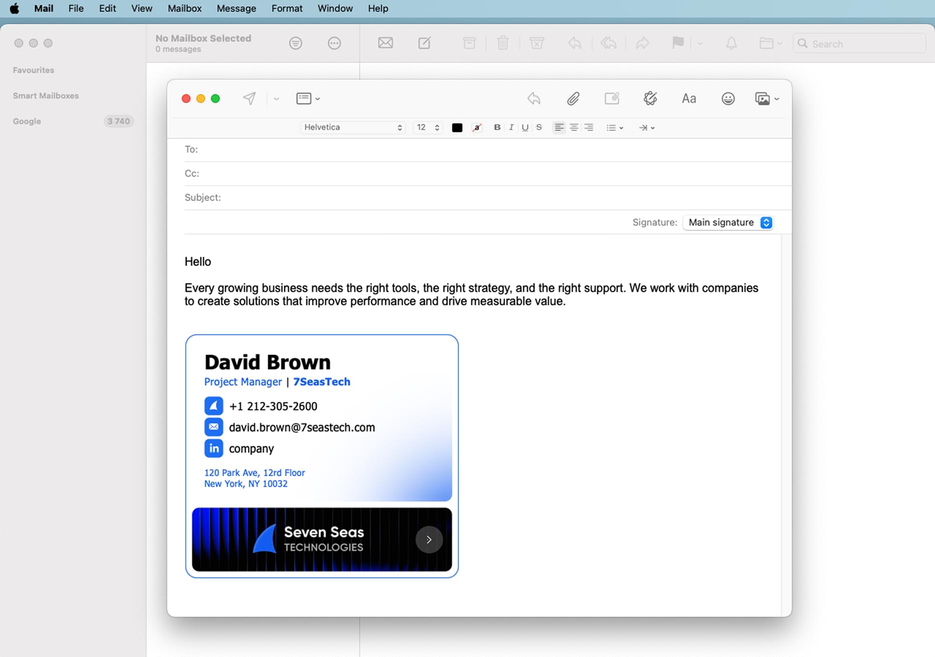 Compose new message